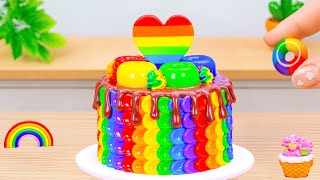 Download Lagu 💞Rainbow Ice Cream Ideas💞How To Make Easy \u0026 Colorful Dessert Making🌈 By HT Mini Cakes MP3