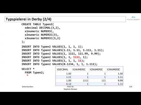 Datenbanken - Tabellen in SQL 2_5 - YouTube
