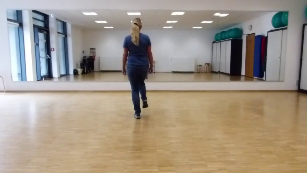 Line-Dance Kurs Anfänger: Belgischer Freestyle (Disco), 1. Teil, Demo & Schritterklärung  (deutsch)