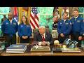 Trump welcomes Artemis II astronauts at the White House, says 'good shot' at moon return mission