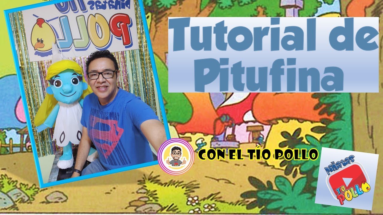 Como Hacer a Pitufina #lospitufos #papelcrepecolibri