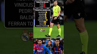 😱 ¡TARJETAS POR DOQUIER en EL CLÁSICO! 🔴🟡 #Futbol #ElClasico #Shorts