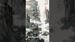 Vertical Chinese Landscape Painting  ~  #shortschineselandscapepainting