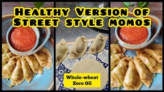 Wheat Momos for Weight Loss • How to Make Street Style Momos At Home