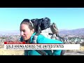 Woman aims to make history hiking across the U.S., says Nevada will be the most difficult trek