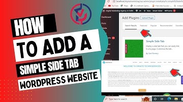 How To Add A Custom Side Tab On The WordPress Website In 2022