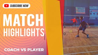 Highlights Tanmay Verma Vs Ritanshu Singh Rana Player Vs Coach. Badminton Match
