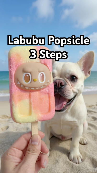 How I made a labubu popsicle ❄️ unbox and freeze big into energy #labubu !