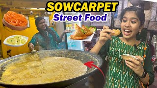 🔥Tasting Different STREET FOOD😋 from Sowcarpet || Chennai Food Hunt♥️ || Ammu Times ||