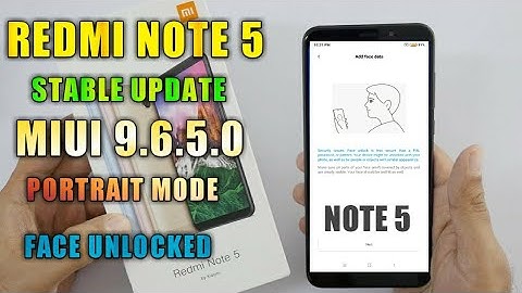 Redmi Note 5 MIUI 9.6.5.0 Stable Update Full Changeloge__Redmi Note 5 Android Oreo 8.1 Portrait mode