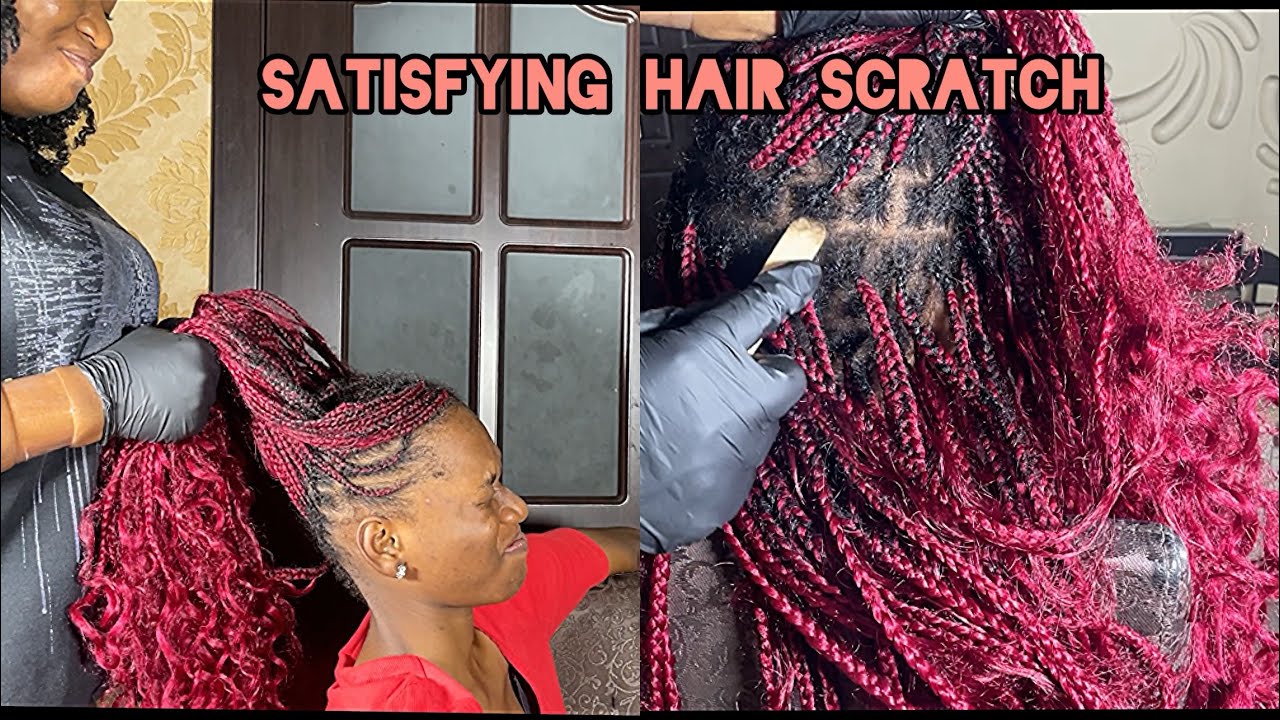 Asmr satisfying slow scalp scratch massage