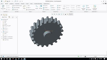 CREO HELICAL GEAR PART DESIGN EASY WAY !!!! by TZ