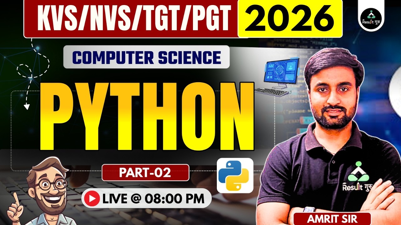 Part-2 | Python | KVS/NVS Computer Important Questions | KVS/NVS & LT ...