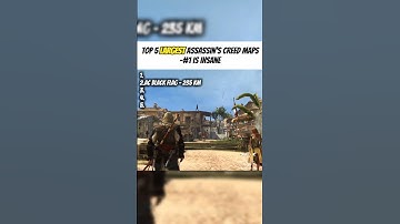 Top 5 Largest Assassin’s Creed Maps – #1 is Insane🦅 #actionadventuregame #assassinscreed #fyp