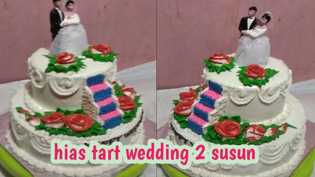 tart pengantin 2 susun