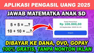 JAWAB SOAL MATEMATIKA ANAK SD DIBAYAR SALDO DANA - APLIKASI PENGHASIL UANG 2025 screenshot 3