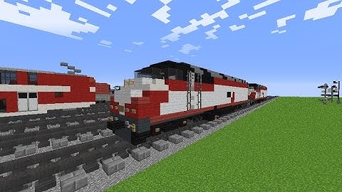 Minecraft Caltrain MPI MPXpress MP36PH-3C Diesel Locomotive Tutorial