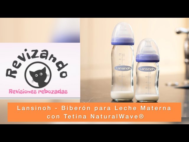Lansinoh - Biberón para leche materna con tetina simuladora del pezón  materno NaturalWave® 
