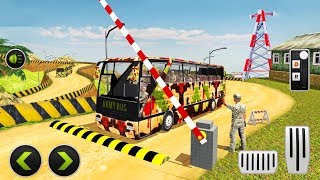 Offroad New Army Bus Driver 2019: Transport Missions - Android Gameplay screenshot 4
