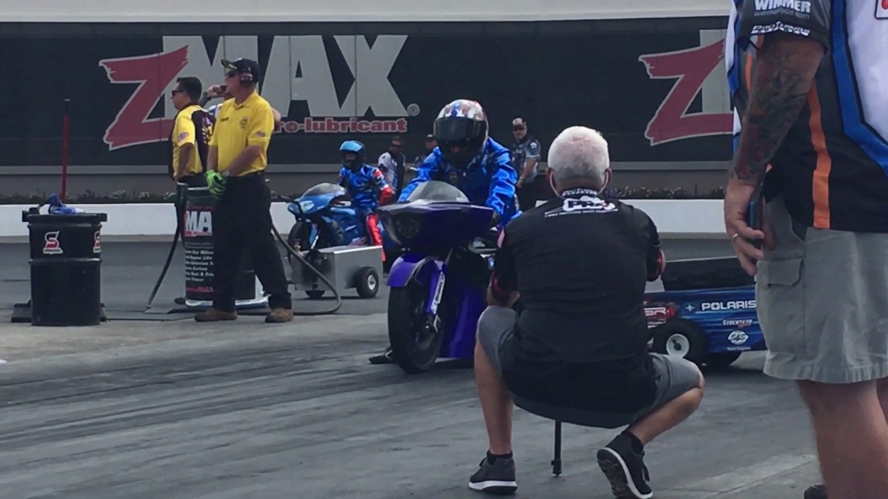Matt and Angie Smith NHRA Pro Stock Motorcycle - YouTube