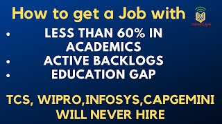 To get a job with less than 60% in academics , Active backlogs and Education gap screenshot 3