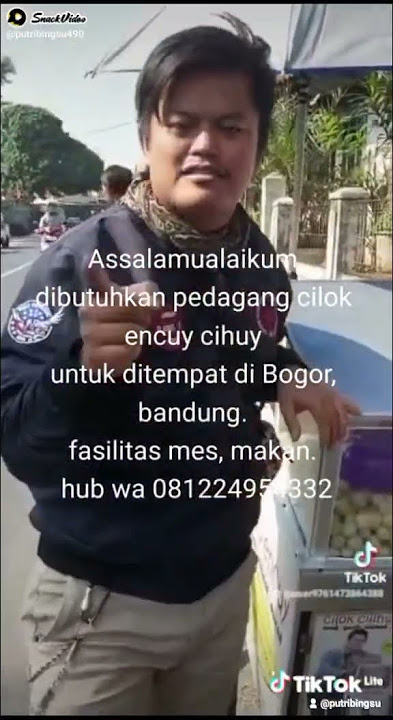 Dibutuhkan pedagang cilok  encuy cihuy