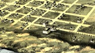 Atchison Kansas 1869 Panoramic Bird's Eye View Map 6582