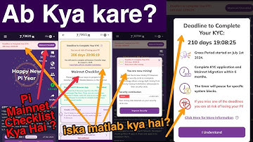 pi network deadline to complete your kyc | ab kya kare | mukamal jaankari ke sath video