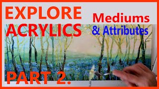 How to Paint a Bluebell Wood Using a Palette Knife, Builders Scraper, Fan Brush and Comb/Rake Brush.
Louise has been experimenting with substrates and mediums to explore the different possibilities the attributes of these can offer. In this series of videos, Louise investigates Acrylics specifically and the vast range of attributes that the very versatile medium allows.
In this video, Louise uses colour and line, light and dark, to produce the illusion of perspective and atmosphere. How to Paint a Bluebell Wood Using a Palette Knife, Builders Scraper, Fan Brush and Comb/Rake Brush.