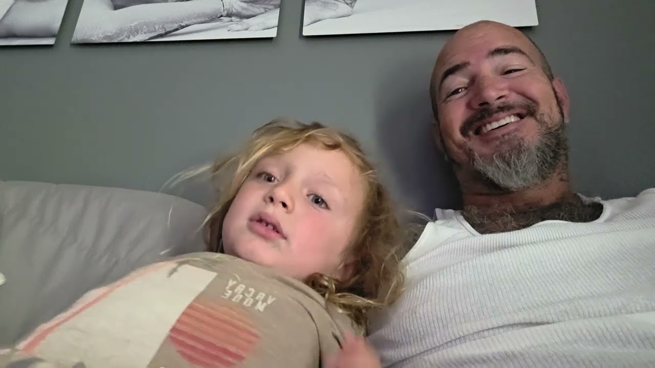 Avi telling me about the jersey devil dream he had last night.  