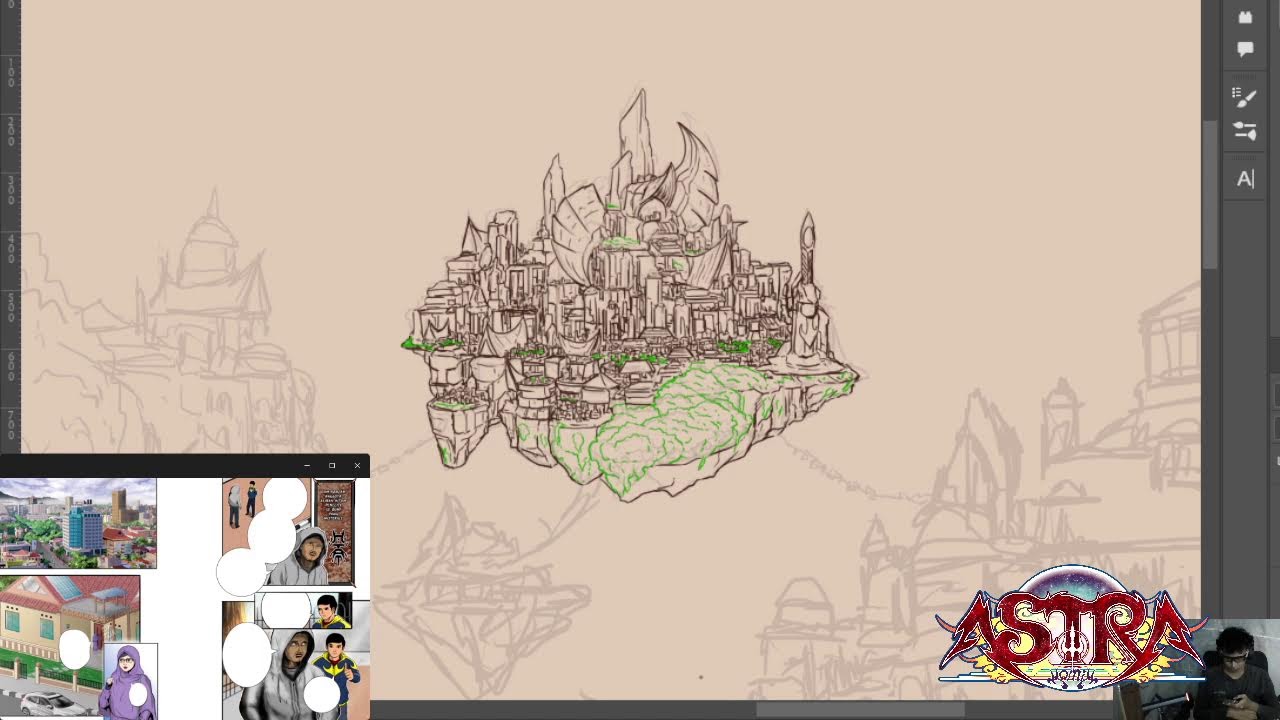 Daily Drawing Astra Komik -  Relaxing 