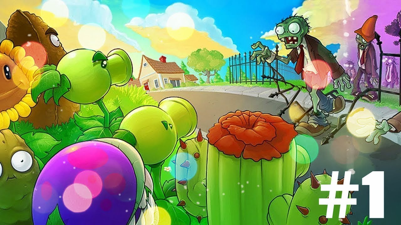 Zombie vs plants видео. PVZ 1 растения. Plants vs. Zombies 1 часть. PVZ 1 зомби.