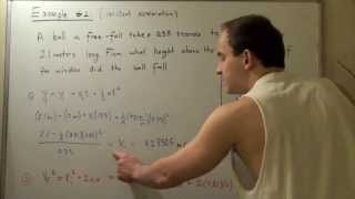 Object in Free Fall Example