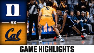 Duke vs. Cal Game Highlights | 2025-26 ACC Men's Basketball