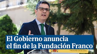 El Gobierno Confirma El Fin De La Fundación Francisco Franco