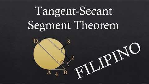 How to Solve Tangent-Secant Segment Theorem (Filipino-Explained)