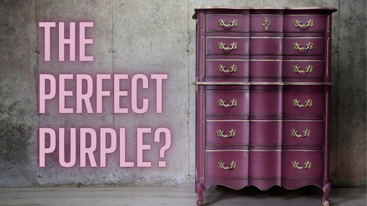 The Perfect Purple? French Provincial Dresser Makeover 