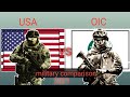 USA Vs OIC military power 2021||OIC Vs USA military power comparison 2021