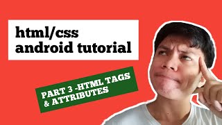 Html/css - android tutorial (PART 3)