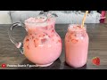 Si TIENES Fresas🍓 prepara esta Riquísima Agua de Fresas Cremosita con Pocos Ingredientes🍓Muy Facil