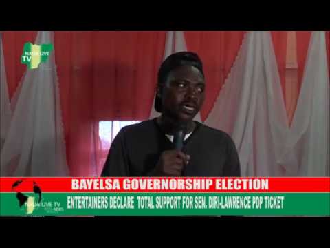 Bayelsa Entertainers Declares Total Support for Sen. Douye Diri/Lawrence Ewhrujakpo PDP Ticket