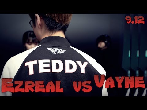 SKT Teddy - Ezreal vs Vayne ADC - LoL Season 9 KR Ranked | League Of Legends