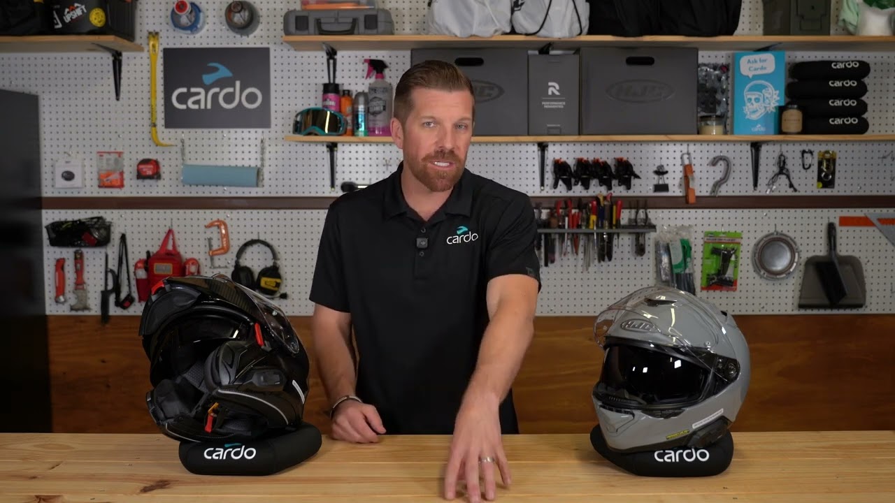 cardo hjc helmet with separate battery Systems 4X Simply Integrated How to Install an Intercom