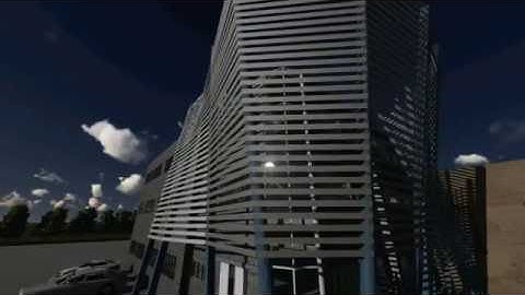 Video rendering revit + lumion building sun shields