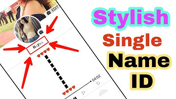 Stylish Single Name Id Making Trick 2019
