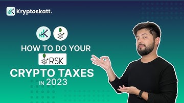 How to quickly do your RSK (Bitcoin DeFi) taxes in 2023 using Kryptos
