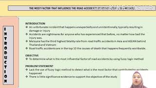 The Most Influence Factor in Road Accidents by using Fuzzy Logic Method screenshot 1