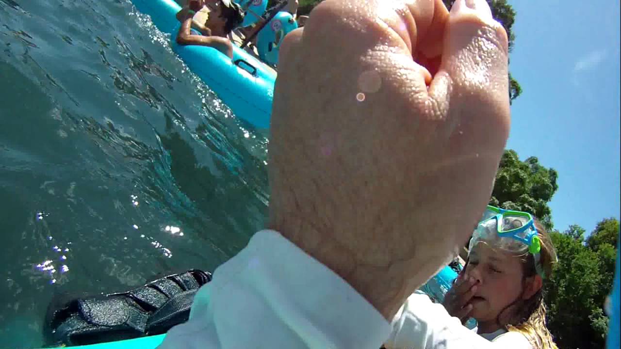our raft popped - YouTube