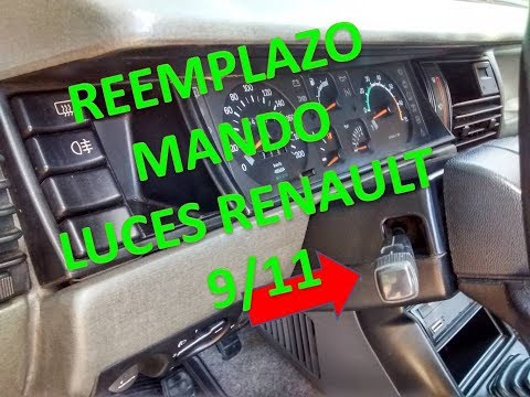 Tutorial cambio mando de luces tablero Renault 9/11