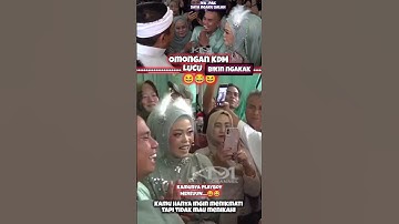 Lucu viral 😆😂 KDM komentar lucu sama pengantin pria